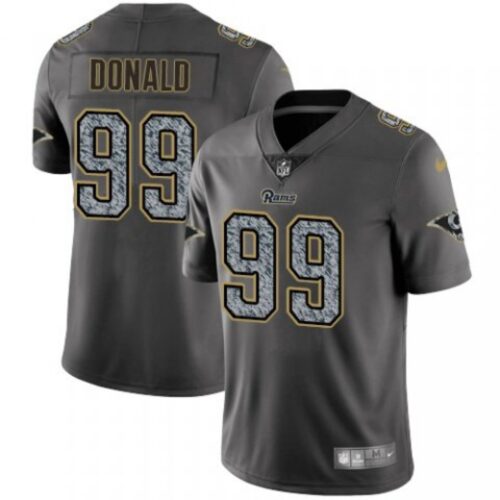 6861e3b3e2808_1 Men's Los Angeles Rams #99 Aaron Donald 2019 Gray Fashion Static Limited Stitched NFL Jersey
