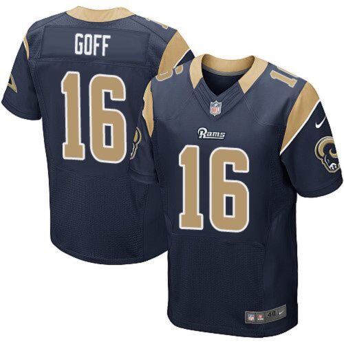 6861e40202d35_1 Rams #16 Jared Goff Navy Blue Team Color Men's Stitched NFL Elite Jersey