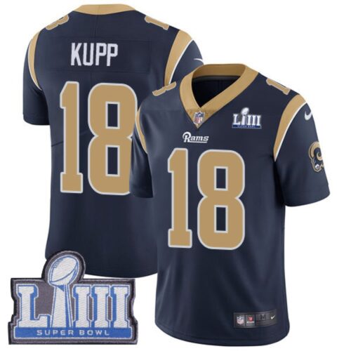 6861e42dad988_1 Men's Los Angeles Rams #18 Cooper Kupp Navy Blue Super Bowl LIII Vapor Untouchable Limited Stitched NFL Jersey