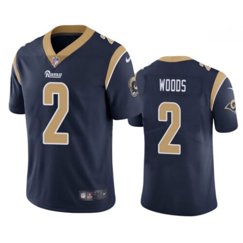 6861e434d7dfc_1 Men's Los Angeles Rams #2 Robert Woods Navy Vapor Untouchable Limited Stitched Jersey