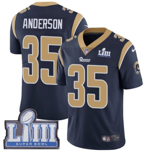 6861e46b9f3bd_1 Men's Los Angeles Rams #35 C.J. Anderson Navy Blue Super Bowl LIII Vapor Untouchable Limited Stitched NFL Jersey