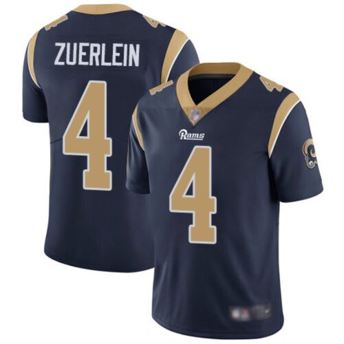 6861e4769d5bd_1 Men's Los Angeles Rams #4 Greg Zuerlein Navy Vapor Untouchable Limited Stitched NFL Jersey