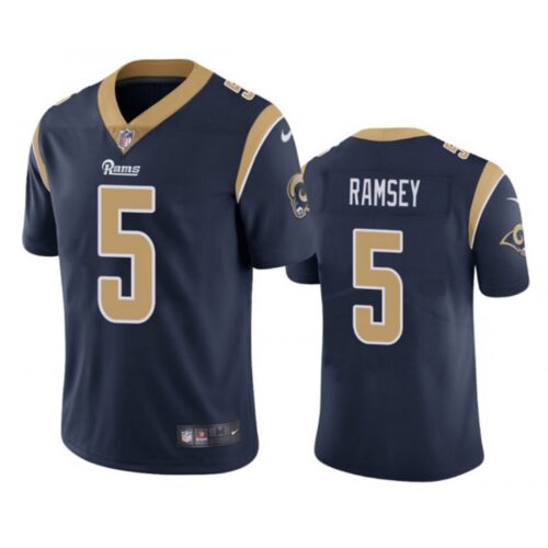 6861e488d25f1_1 Men's Los Angeles Rams #5 Jalen Ramsey Navy Vapor Untouchable Limited Stitched Jersey