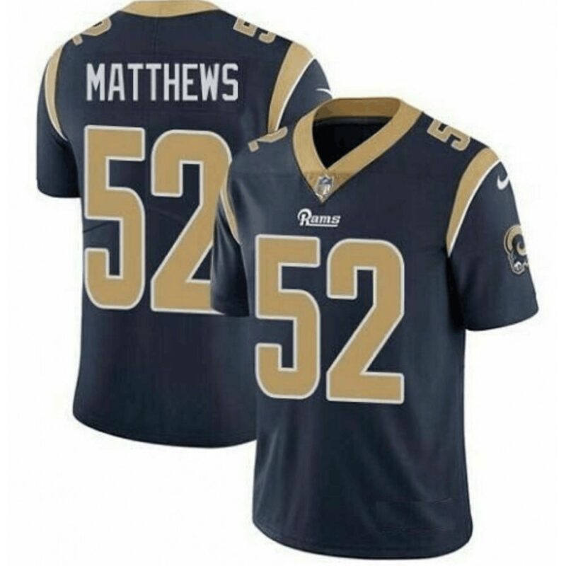 6861e48f8432b_1 Men's Los Angeles Rams #52 Clay Matthews Navy Blue Vapor Untouchable Limited Stitched Jersey