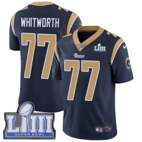 6861e4c7558e4_1 Men's Los Angeles Rams #77 Andrew Whitworth Navy Blue Super Bowl LIII Vapor Untouchable Limited Stitched NFL Jersey