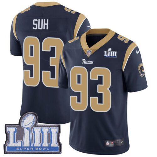 6861e4dc298e3_1 Men's Los Angeles Rams #93 Ndamukong Suh Navy Blue Super Bowl LIII Vapor Untouchable Limited Stitched NFL Jersey