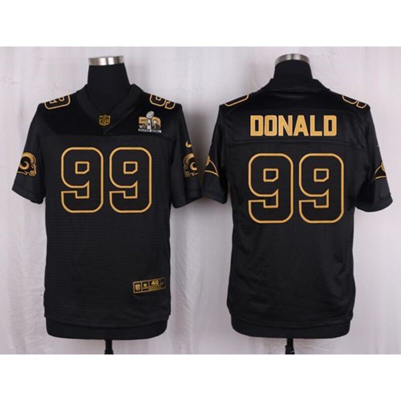 6861e52909be9_1 Rams #99 Aaron Donald Black Men's Stitched NFL Elite Pro Line Gold Collection Jersey