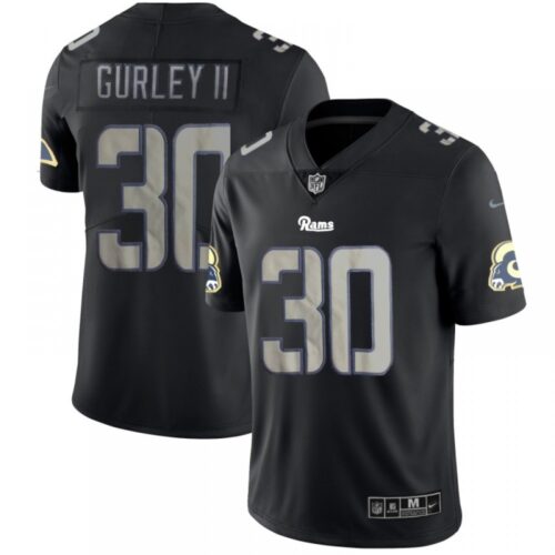 6861e567f1454_1 Men's Los Angeles Rams #30 Todd Gurley II Black 2018 Impact Limited Stitched NFL Jersey