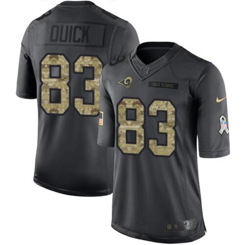 6861e5828b8d0_1 Rams #83 Brian Quick Black Men's Stitched NFL Limited 2016 Salute to Service Jersey