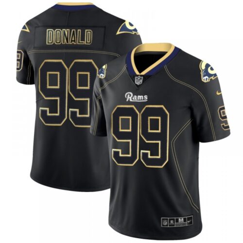 6861e596bb56f_1 Men's Los Angeles Rams #99 Aaron Donald Black 2018 Lights Out Color Rush Limited Stitched NFL Jersey