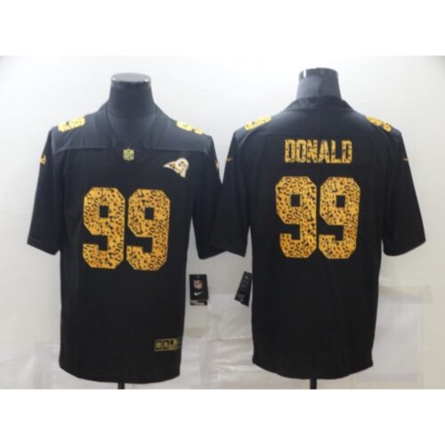 6861e59d57c66_1 Men's Los Angeles Rams #99 Aaron Donald 2020 Black Leopard Print Fashion Limited Stitched Jersey