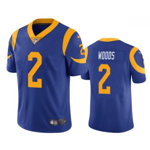 6861e5e3cf7fa_1 Men's Los Angeles Rams #2 Robert Woods Blue Vapor Untouchable Limited Stitched Jersey