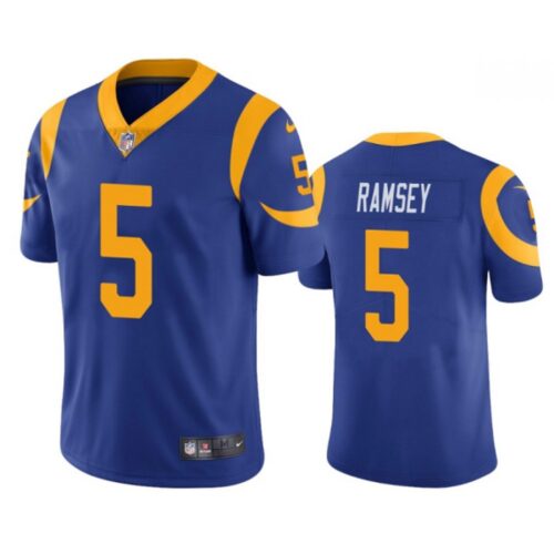 6861e5f4af52a_1 Men's Los Angeles Rams #5 Jalen Ramsey Blue Vapor Untouchable Limited Stitched Jersey