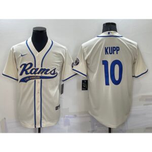 6861e5fb23b1d_1 Men's Los Angeles Rams #10 Cooper Kupp Bone Cool Base Stitched Baseball Jersey