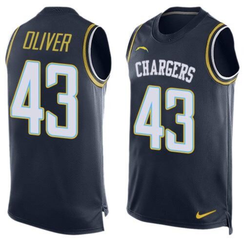 6861e61e97614_1 Chargers #43 Branden Oliver Navy Blue Team Color Men's Stitched NFL Limited Tank Top Jersey