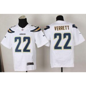 6861e701f14f1_1 Chargers #22 Jason Verrett White Men's Stitched NFL New Elite Jersey