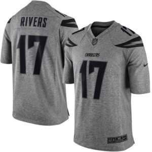6861e76b54c33_1 Chargers #17 Philip Rivers Gray Men's Stitched NFL Limited Gridiron Gray Jersey