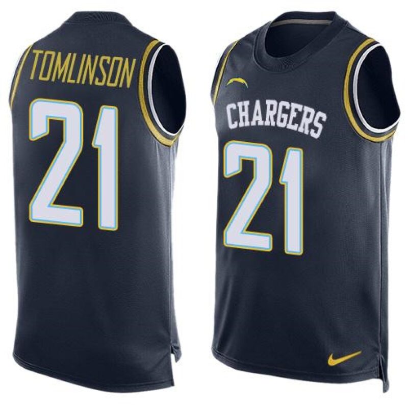 6861e7fae4608_1 Chargers #21 LaDainian Tomlinson Navy Blue Team Color Men's Stitched NFL Limited Tank Top Jersey