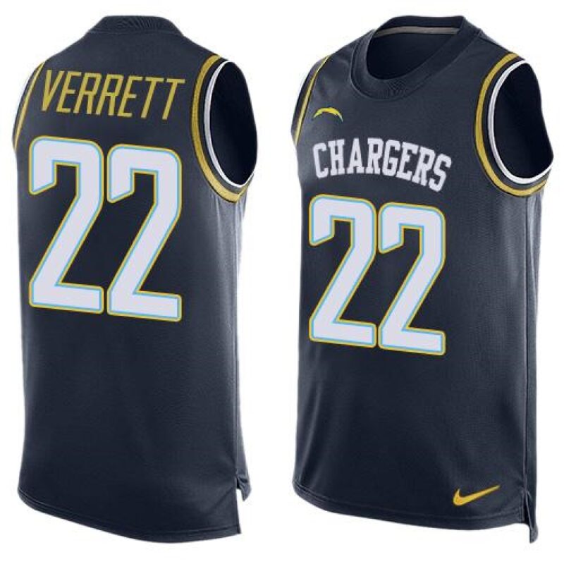 6861e8017e7f4_1 Chargers #22 Jason Verrett Navy Blue Team Color Men's Stitched NFL Limited Tank Top Jersey