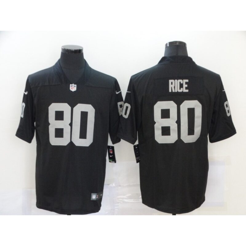 6861e9b3b7810_1 Las Vegas Raiders #80 Jerry Rice Black Vapor Untouchable Limited Stitched Jersey