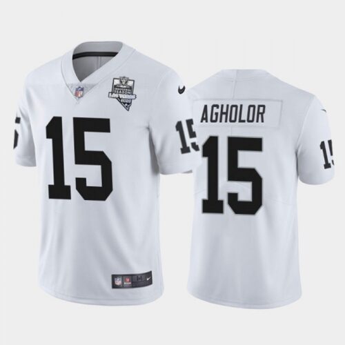 6861ecadf2cdc_1 Men's Las Vegas Raiders #15 Nelson Agholor White 2020 Inaugural Season Vapor Limited Stitched Jersey
