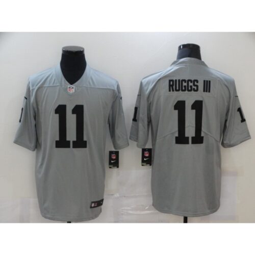 6861edfe5b05a_1 Men's Las Vegas Raiders #11 Henry Ruggs III Grey Limited Stitched Jersey