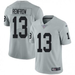 6861ee01a3a4a_1 Men's Las Vegas Raiders #13 Hunter Renfrow Grey Vapor Untouchable Limited Stitched NFL Jersey