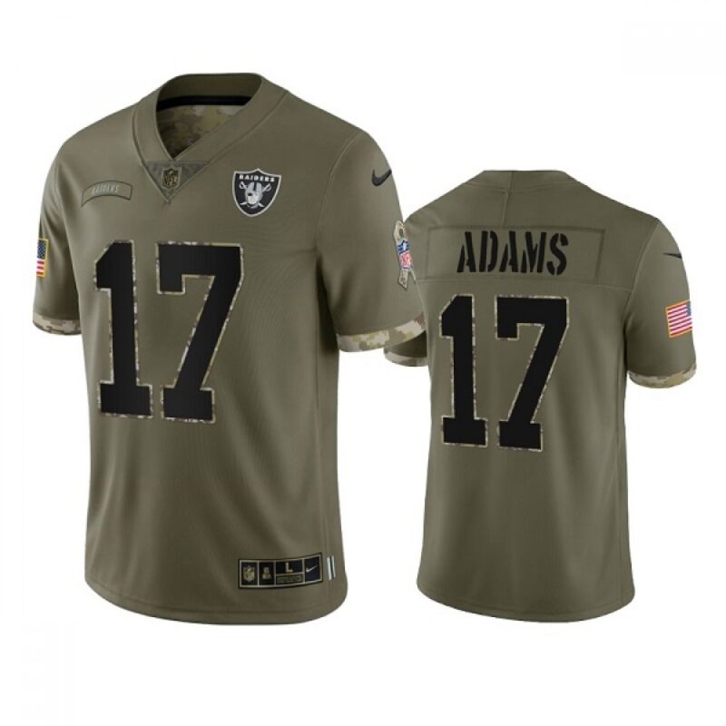 6861ee304249d_1 Men's Las Vegas Raiders #17 Davante Adams 2022 Olive Salute To Service Limited Stitched Jersey