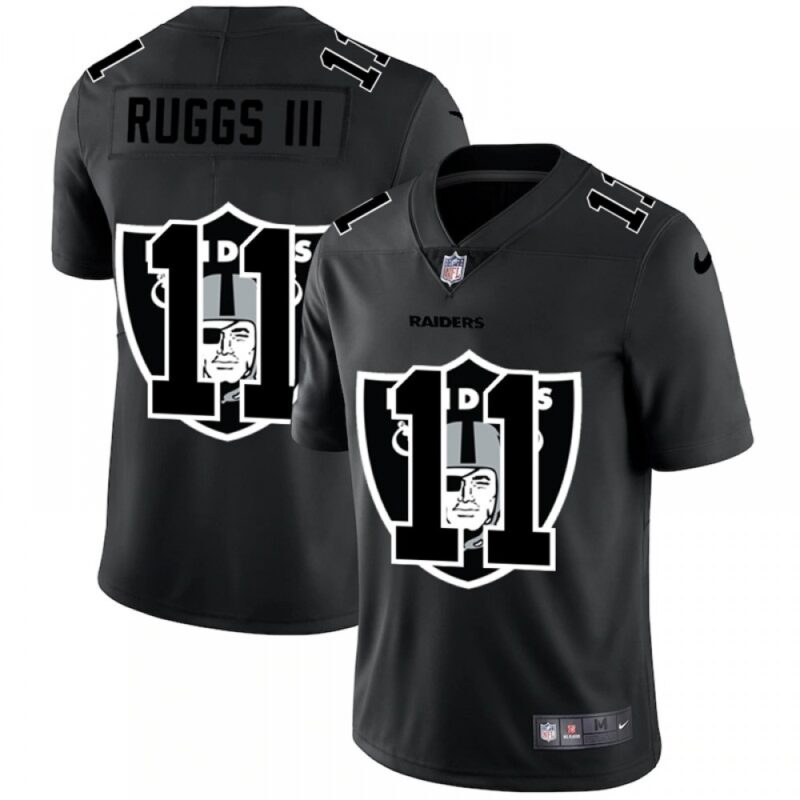 6861f07aed261_1 Men's Las Vegas Raiders #11 Henry Ruggs III 2020 Black Shadow Logo Limited Stitched Jersey