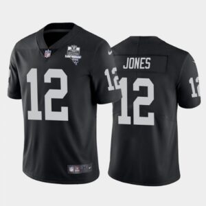6861f081ca6de_1 Men's Las Vegas Raiders #12 Zay Jones Black 2020 Inaugural Season Vapor Limited Stitched Jersey