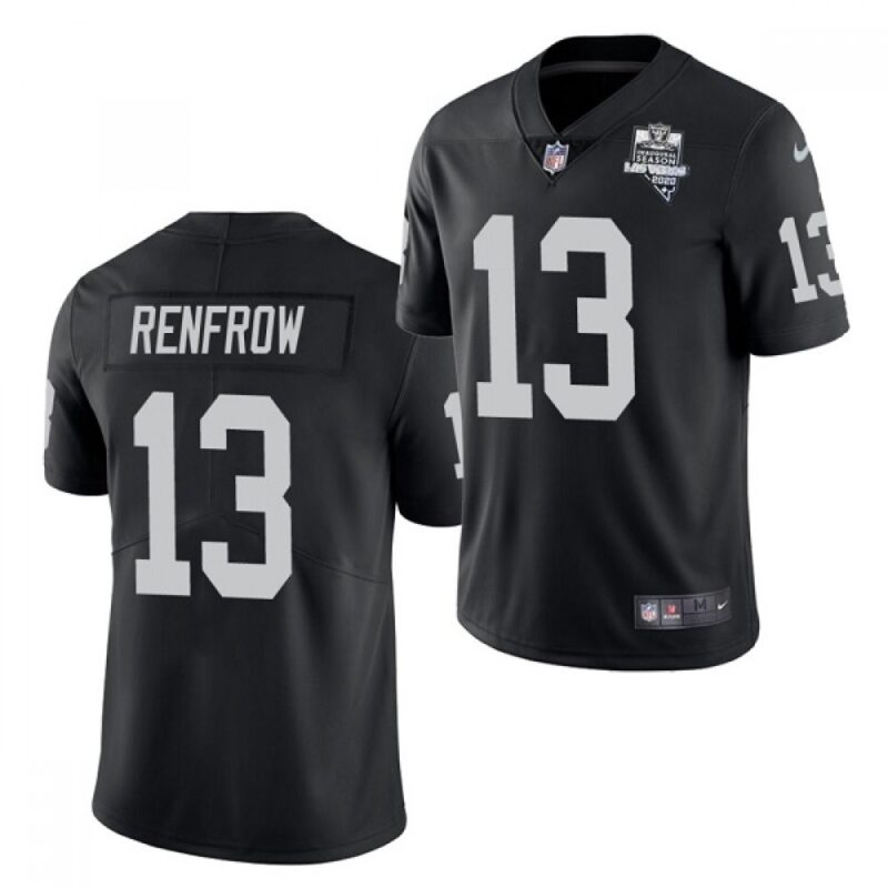 6861f08f29f6b_1 Men's Las Vegas Raiders #13 Hunter Renfrow Black 2020 Inaugural Season Vapor Limited Stitched Jersey