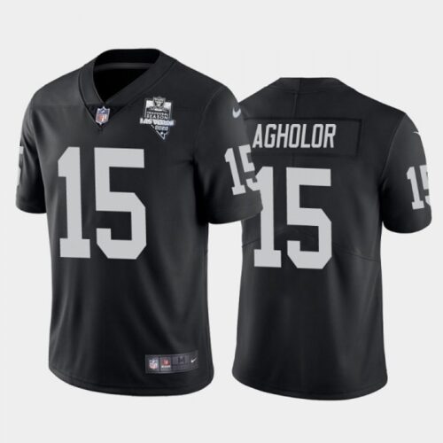 6861f0a32f21d_1 Men's Las Vegas Raiders #15 Nelson Agholor Black 2020 Inaugural Season Vapor Limited Stitched Jersey
