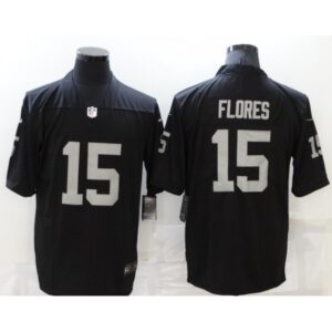 6861f0a9d7728_1 Men's Las Vegas Raiders #15 Tom Flores Black Vapor Untouchable Limited Stitched Football Jersey