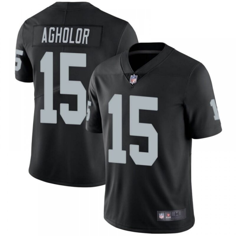 6861f0ad7a08d_1 Men's Las Vegas Raiders #15 Nelson Agholor Black Vapor Untouchable Limited Stitched Jersey