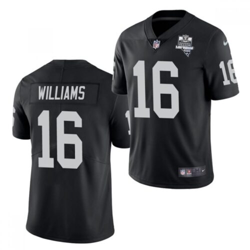 6861f0b0f3e86_1 Men's Las Vegas Raiders #16 Tyrell Williams Black 2020 Inaugural Season Vapor Limited Stitched Jersey