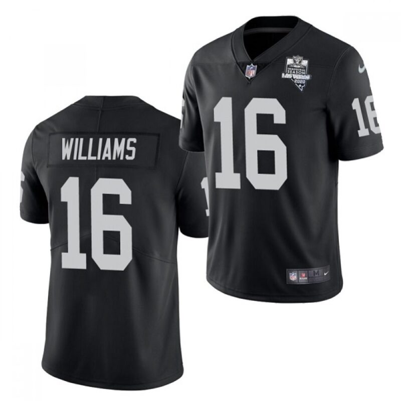 6861f0b0f3e86_1 Men's Las Vegas Raiders #16 Tyrell Williams Black 2020 Inaugural Season Vapor Limited Stitched Jersey