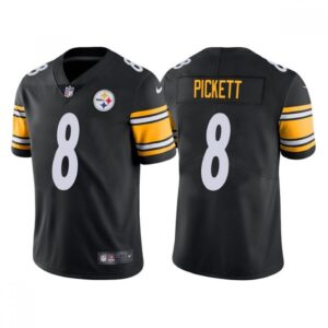 6861fdd3b5764_1 Men's Pittsburgh Steelers #8 Kenny Pickett Black NFL Draft Vapor Untouchable Limited Stitched Jersey