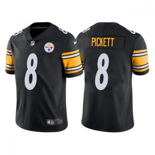 6861fdd3b5764_1 Men's Pittsburgh Steelers #8 Kenny Pickett Black NFL Draft Vapor Untouchable Limited Stitched Jersey