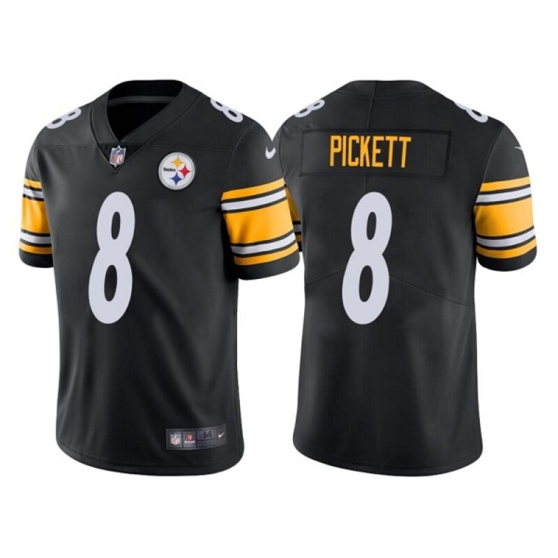6861fdd3b5764_1 Men's Pittsburgh Steelers #8 Kenny Pickett Black NFL Draft Vapor Untouchable Limited Stitched Jersey