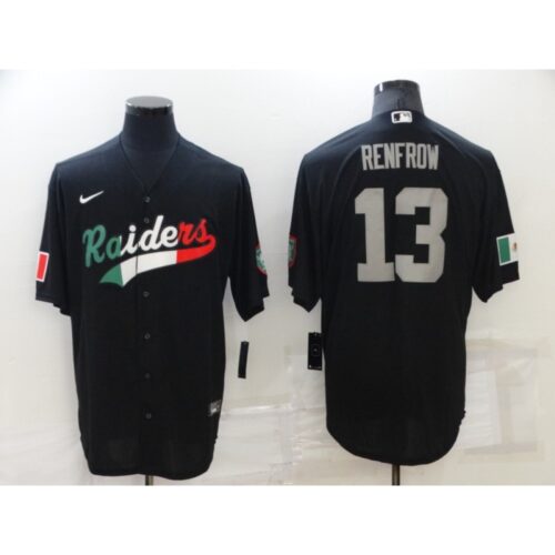 6861fe41f0b72_1 Men's Las Vegas Raiders #13 Hunter Renfrow Black Mexico Stitched Jersey
