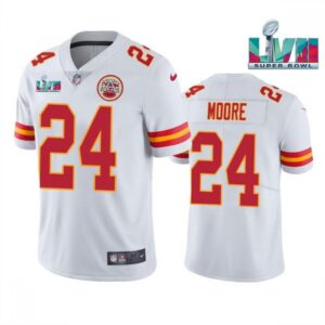 6861ff6a7074e_1 Men's Kansas City Chiefs #24 Skyy Moore White Super Bowl LVII Patch Vapor Untouchable Limited Stitched Jersey