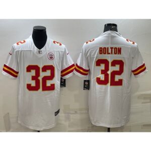 6861ff971833d_1 Men's Kansas City Chiefs #32 Nick Bolton White Vapor Untouchable Limited Stitched Football Jersey