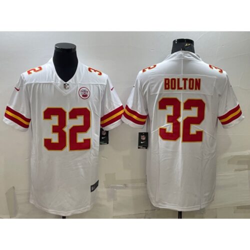 6861ff971833d_1 Men's Kansas City Chiefs #32 Nick Bolton White Vapor Untouchable Limited Stitched Football Jersey