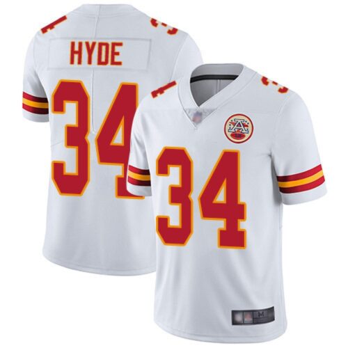6861ff9aaa3e8_1 Men's Kansas City Chiefs #34 Carlos Hyde White Vapor Untouchable Limited Stitched NFL Jersey