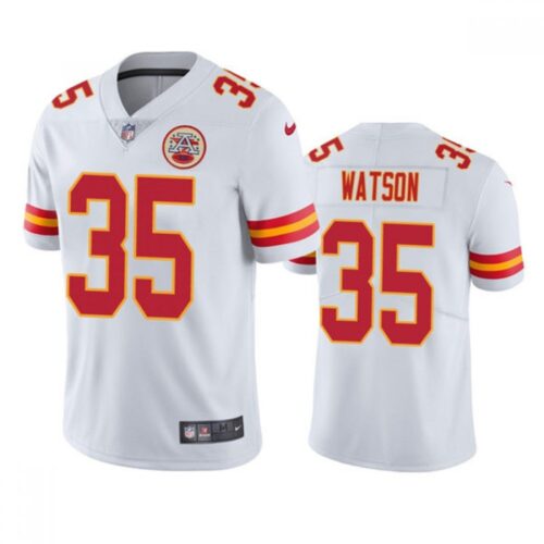 6861ffa1c6fad_1 Men's Kansas City Chiefs #35 Jaylen Watson White Vapor Untouchable Limited Stitched Football Jersey