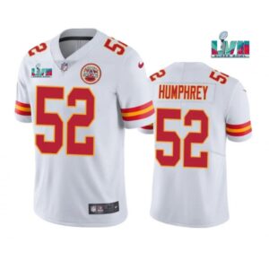 6861ffc418361_1 Men's Kansas City Chiefs #52 Creed Humphrey White Super Bowl LVII Patch Vapor Untouchable Limited Stitched Jersey