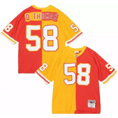 68620089052b6_1 Men's Kansas City Chiefs #58 Derrick Thomas Red/Yellow Split 1994 Throwback Stitched Football Jersey
