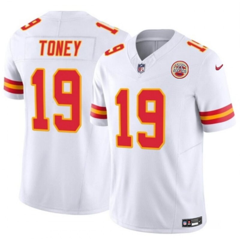 686200907de27_1 Men's Kansas City Chiefs #19 Kadarius Toney White 2023 F.U.S.E. Vapor Untouchable Limited Stitched Jersey