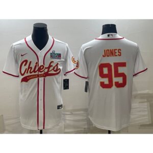 686200aa87109_1 Men's Kansas City Chiefs #95 Chris Jones White With Super Bowl LVII Patch Cool Base Stitched Baseball Jersey