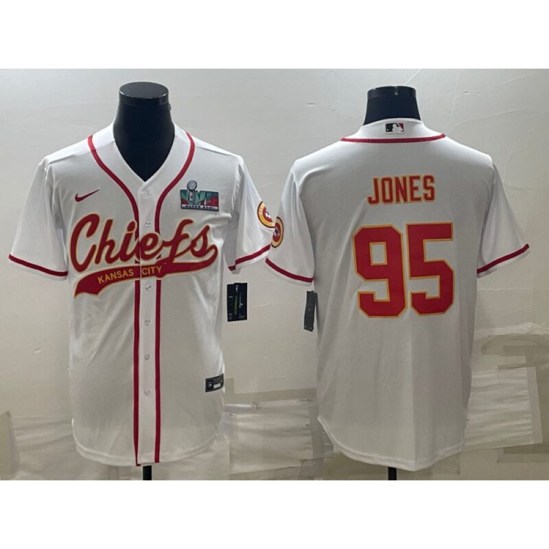 686200aa87109_1 Men's Kansas City Chiefs #95 Chris Jones White With Super Bowl LVII Patch Cool Base Stitched Baseball Jersey